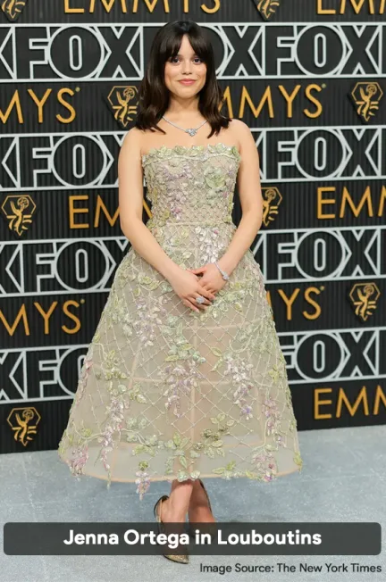 Jenna Ortega in Louboutins