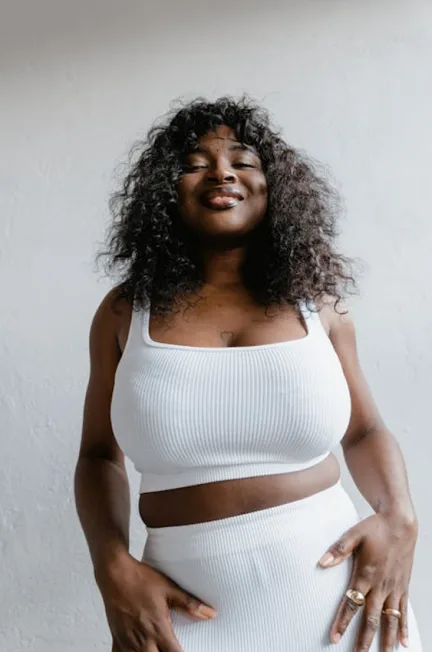 woman in white co ords