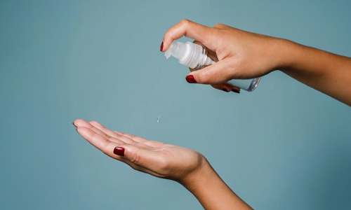Serum in hand