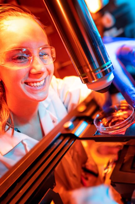 Scientist-in-lab