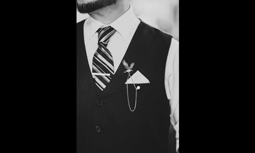 Man in royal suit