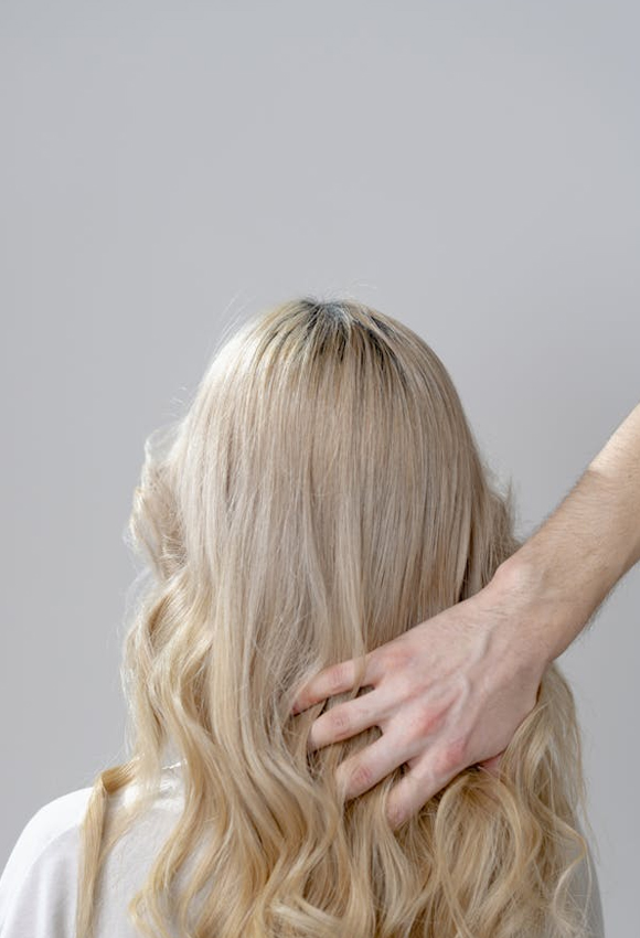 Blonde hair
