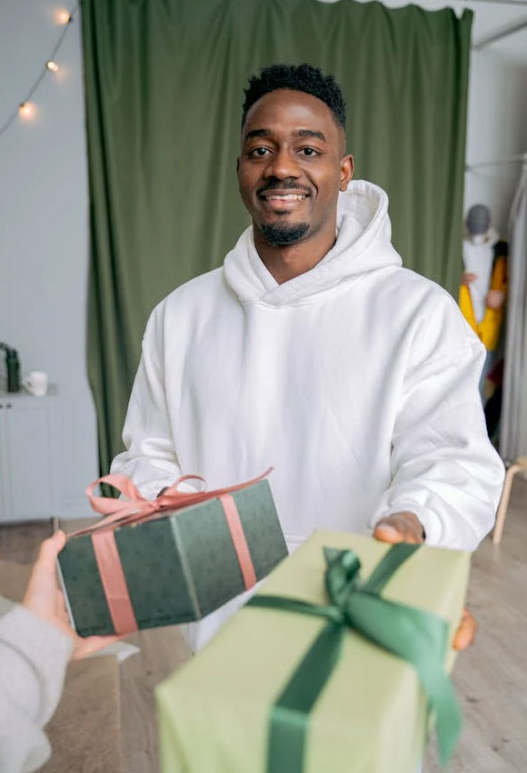 Man-receiving-gifts