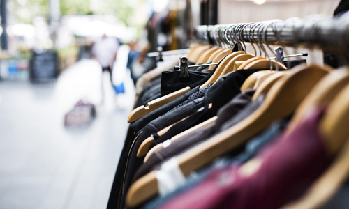 Clothes-arranged-in-a-row