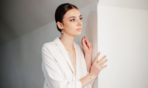 Woman-in-low-bun