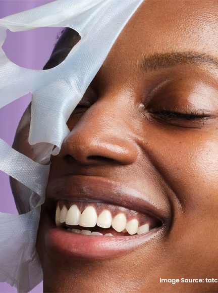 woman in sheet Mask